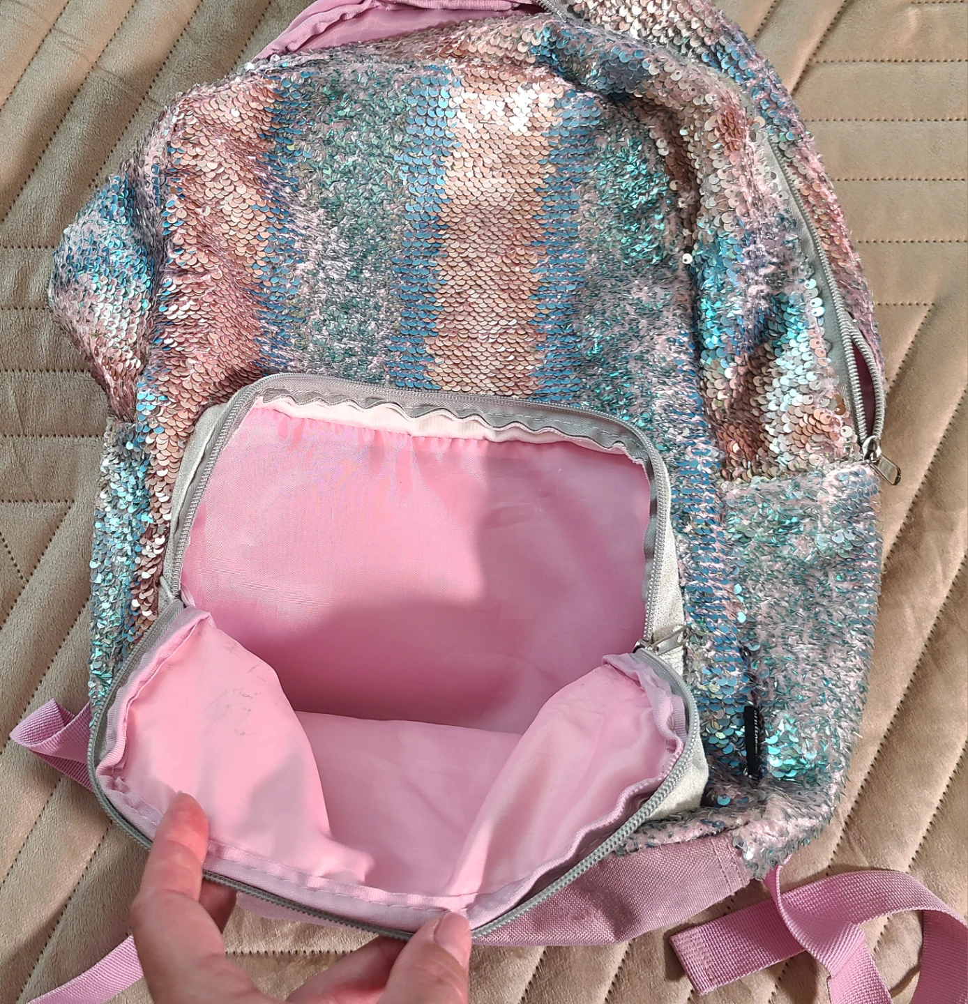 Iridescent Sequin Backpack - photo 2