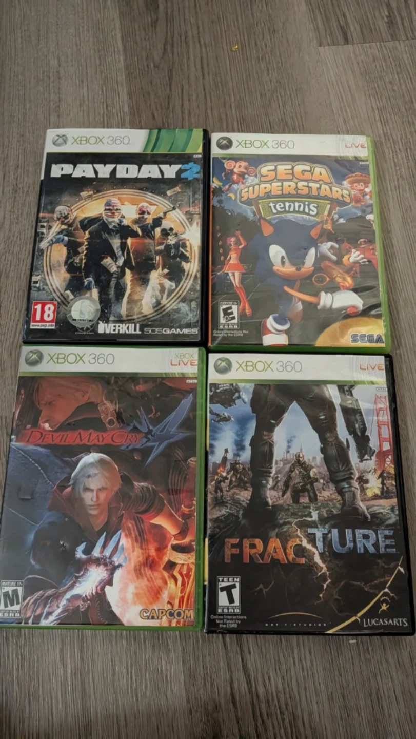 4 Xbox 360 Games Bundle (Printed Artwork)
