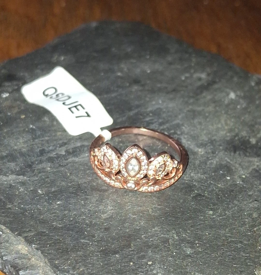 Size 10 - Charmed Aroma Rose Gold Crown Ring