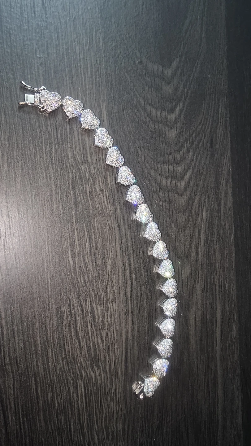 Heart iced out  Bracelet - photo 3