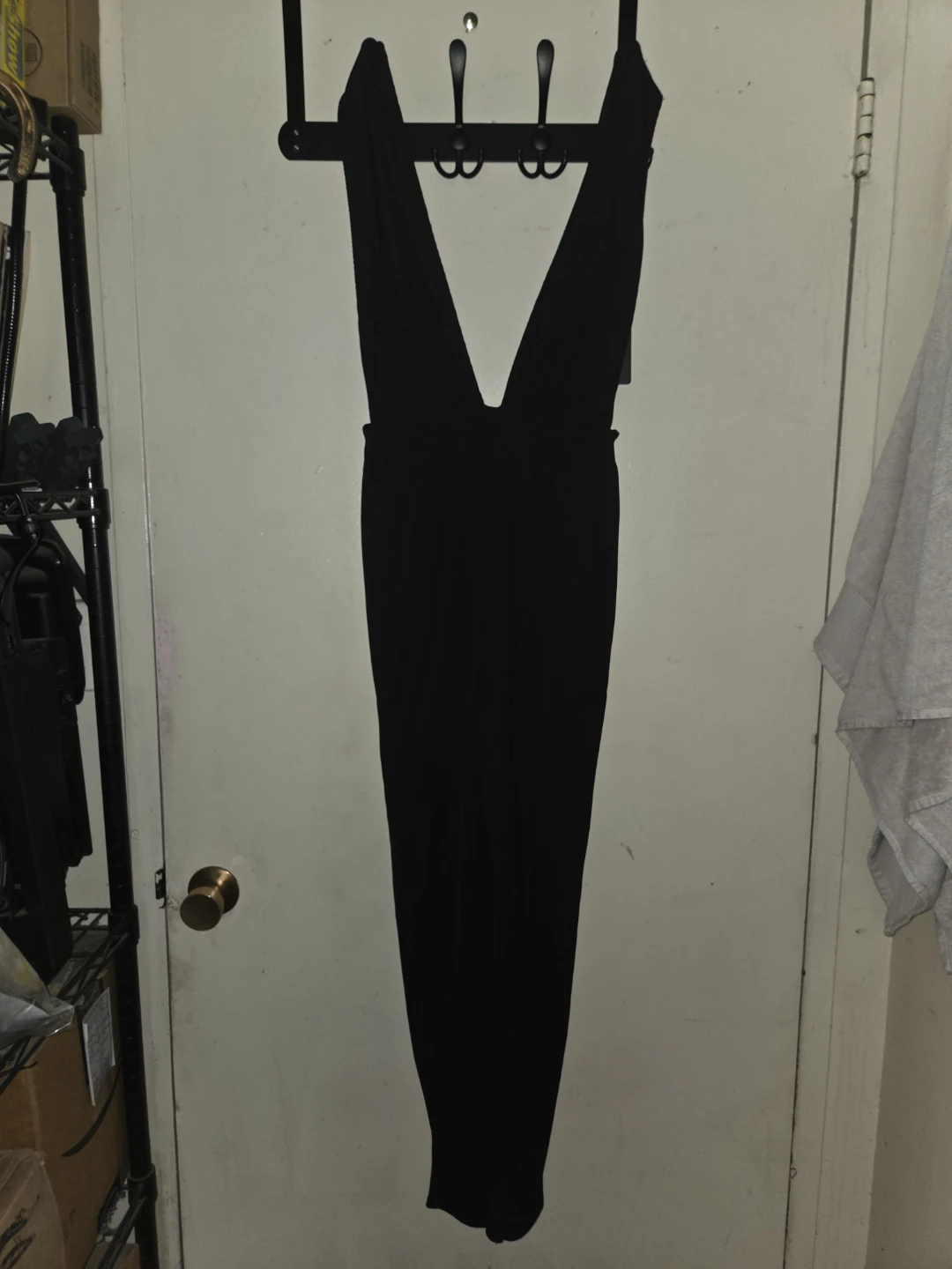 Pretty Little Thing Bandage Plunge Jumpsuit in a Ladies 12