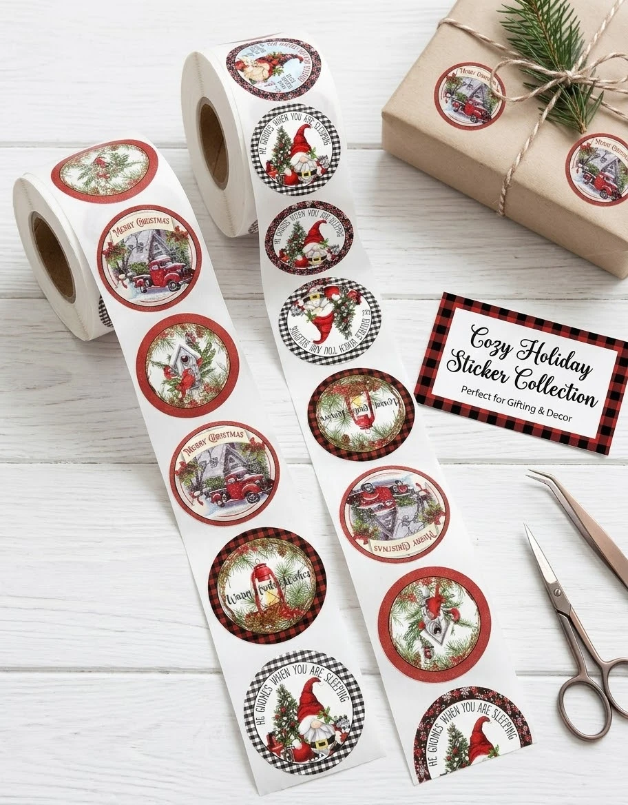 Cozy Holiday Sticker Collection