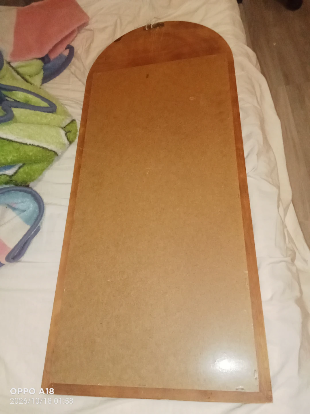 Arched Wooden Wall Mirror - photo 3