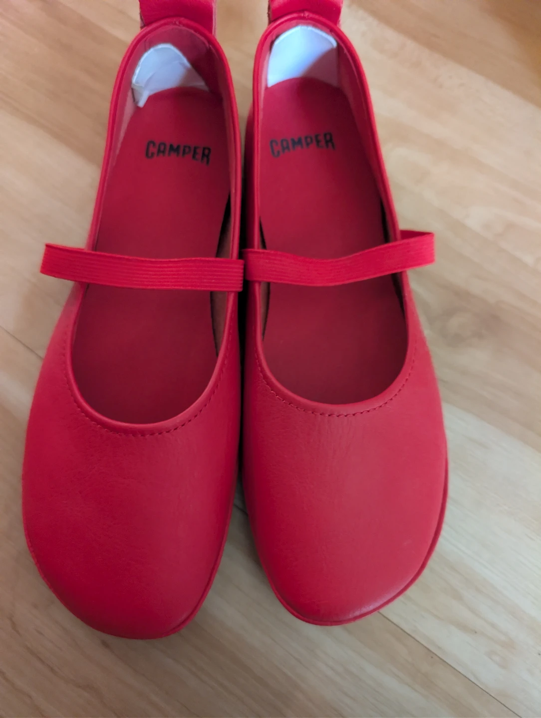 Camper Red Ballet Flats