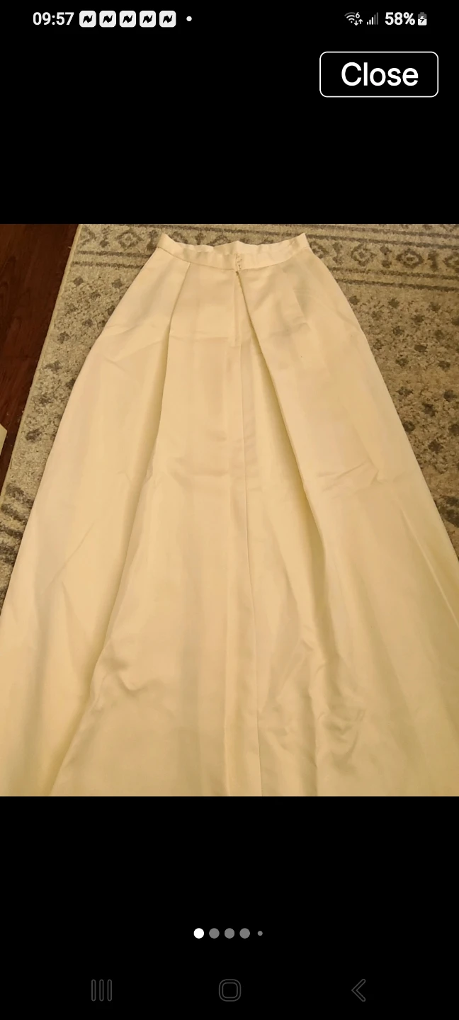 Jim Hjelm Occasions Cream Maxi Skirt - photo 3