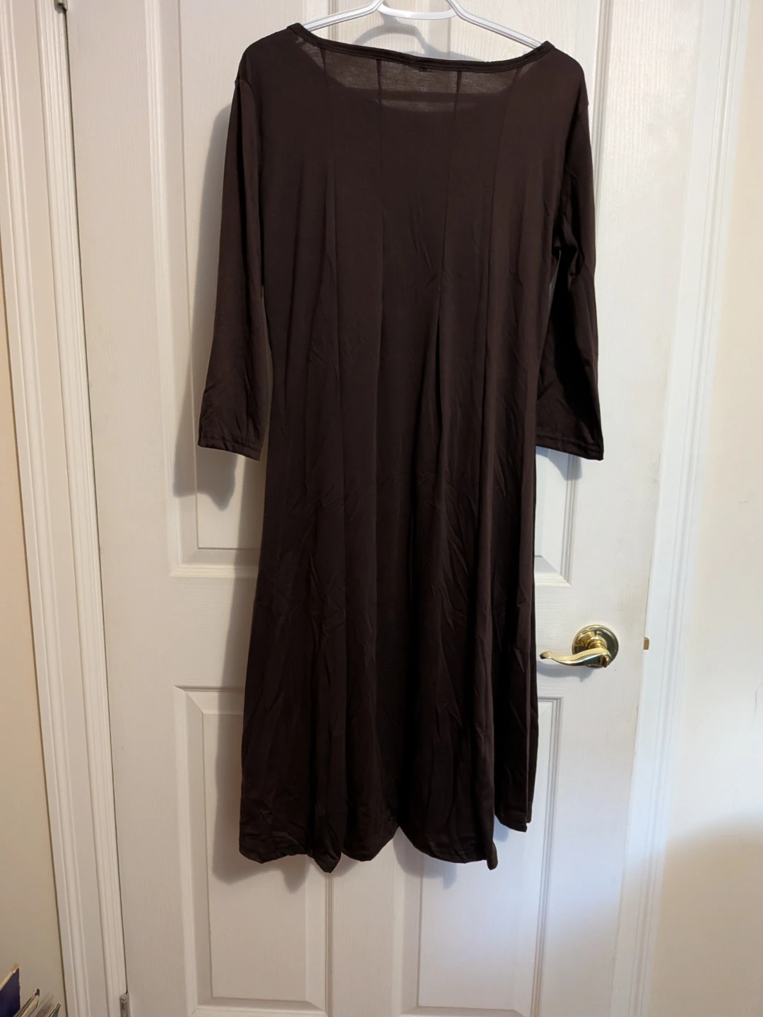 Dark brown long sleeve dress