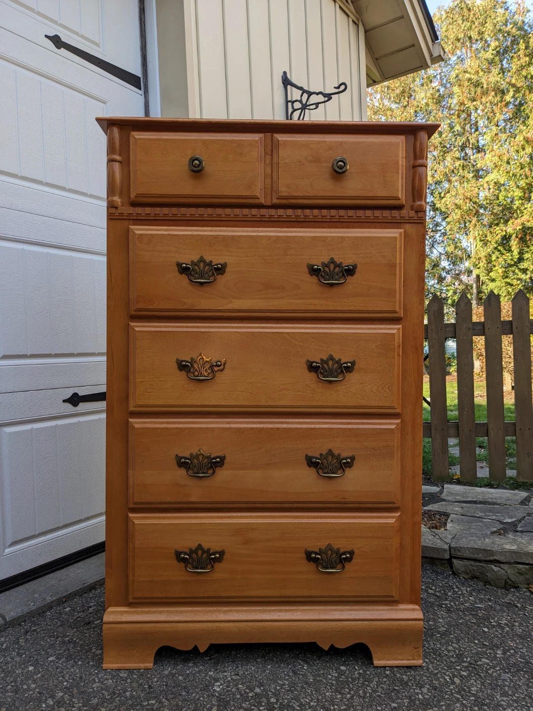 5 Drawer Chest in Solid Maple - photo 2