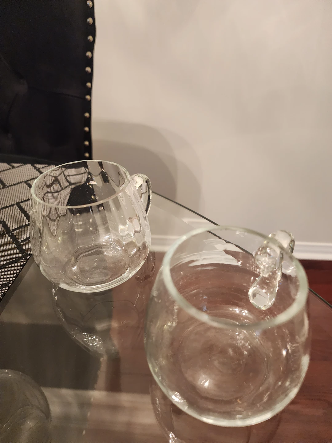 Brand New Glass Punch Bowl Set with Stand and Glasses - photo 3