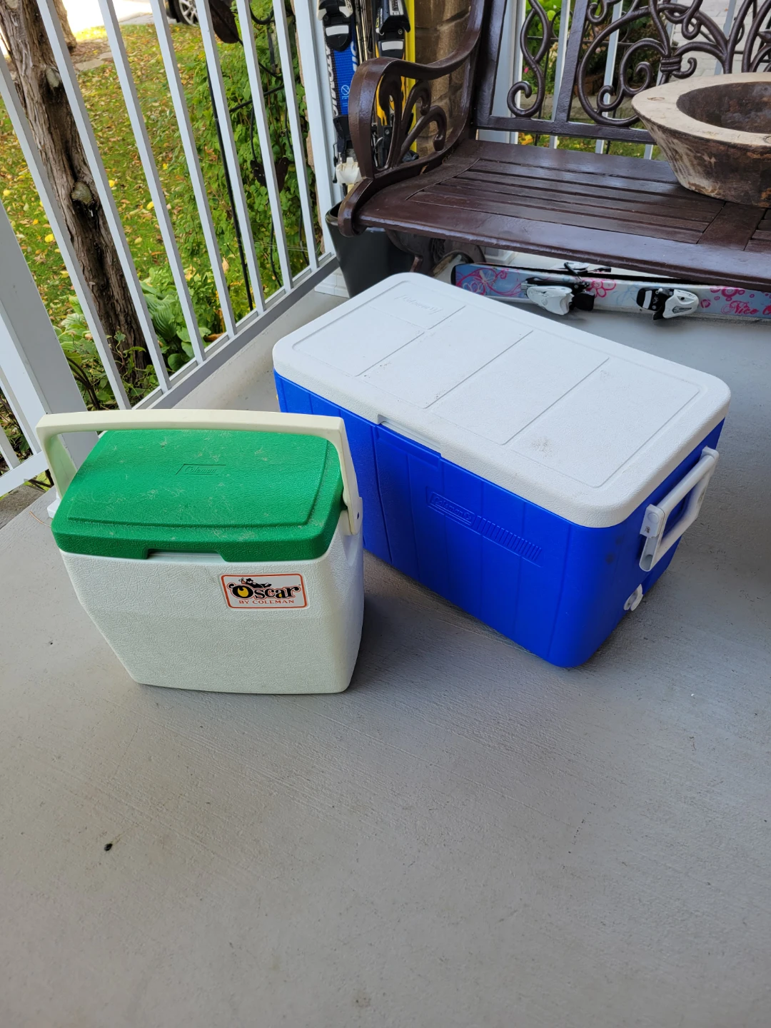 Two Coleman Coolers