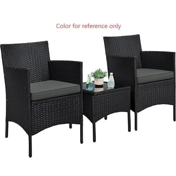 Yaheetech 3-Piece Rattan Bistro Set