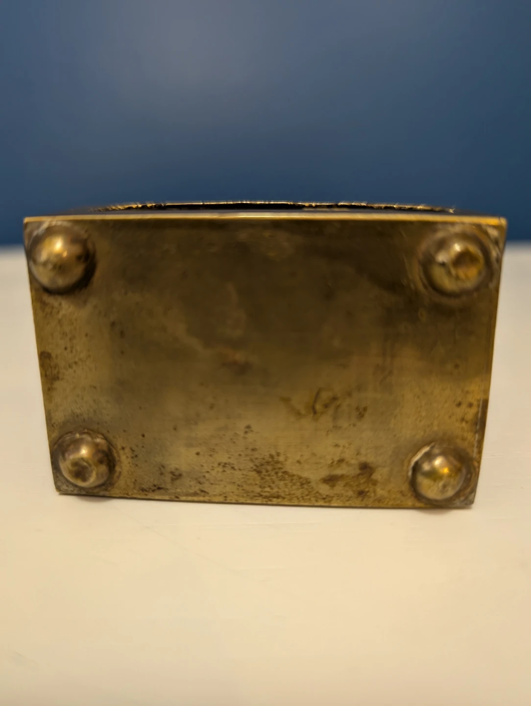 Brass Cloisonne Matchbox - photo 3