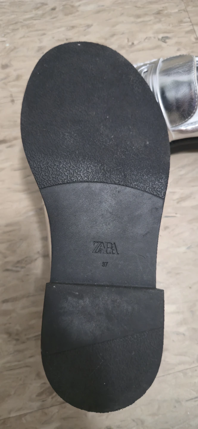 Zara Silver Metallic Loafers - photo 2