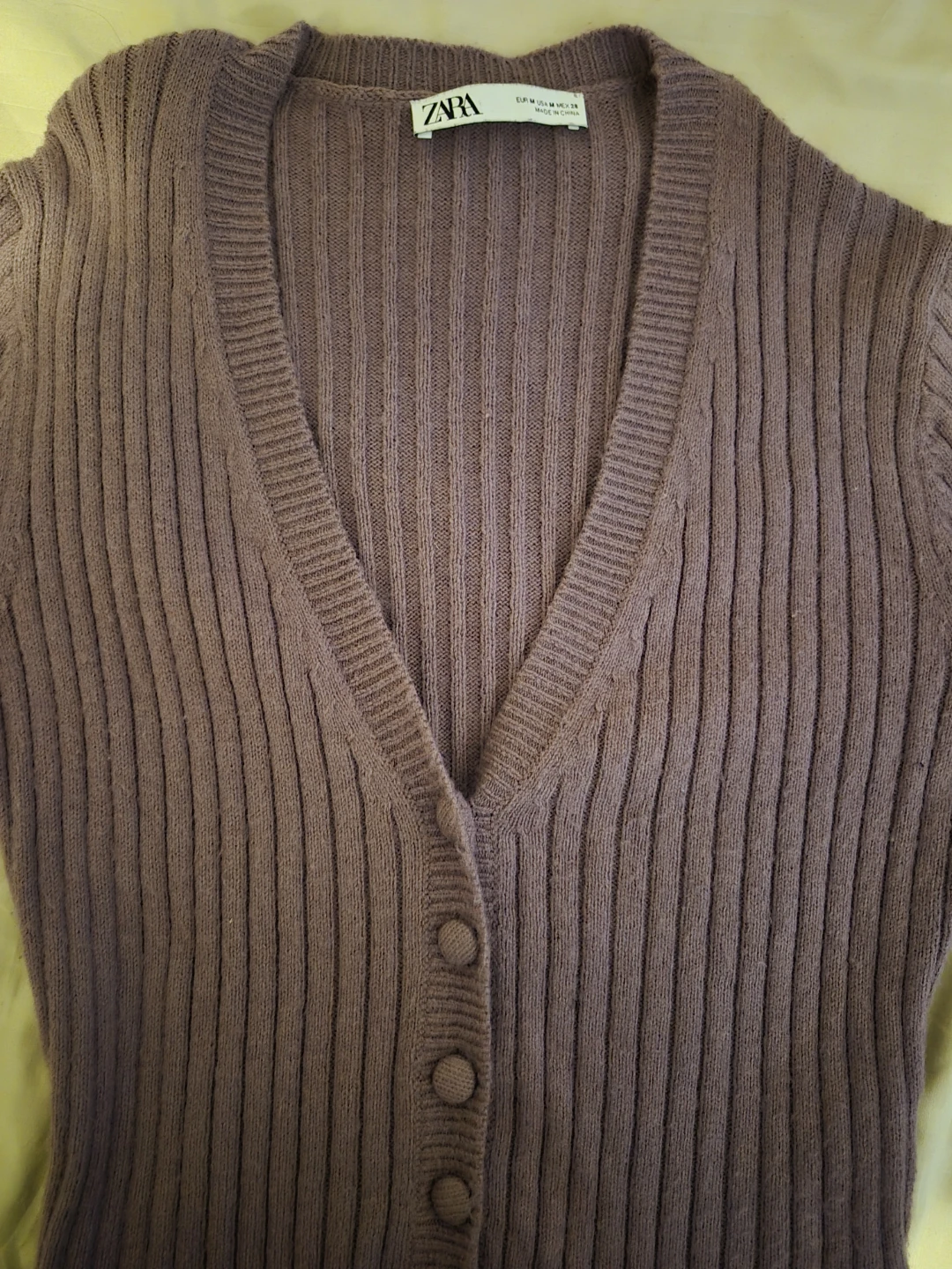 Zara Ribbed Cardigan Size M - photo 3