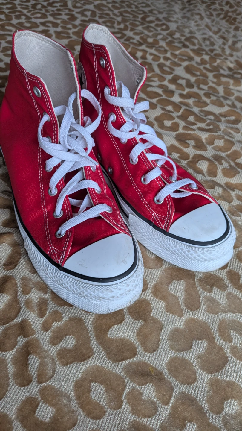 Converse Chuck Taylor All Star Red High Tops (Sold As Is) - photo 2