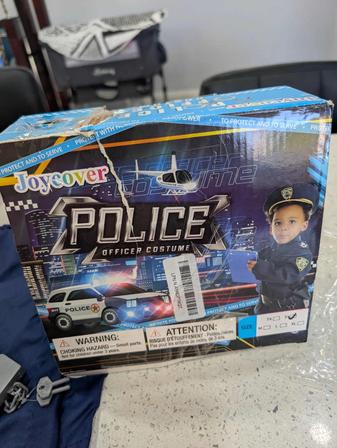 Joycover Police Officer Costume - Size Small