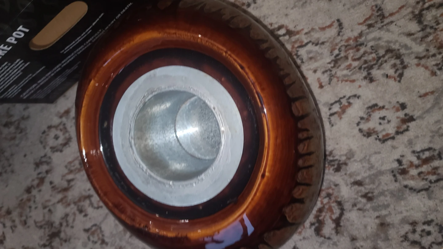 Greenearth Ceramic Fire Pot - Chestnut - photo 5