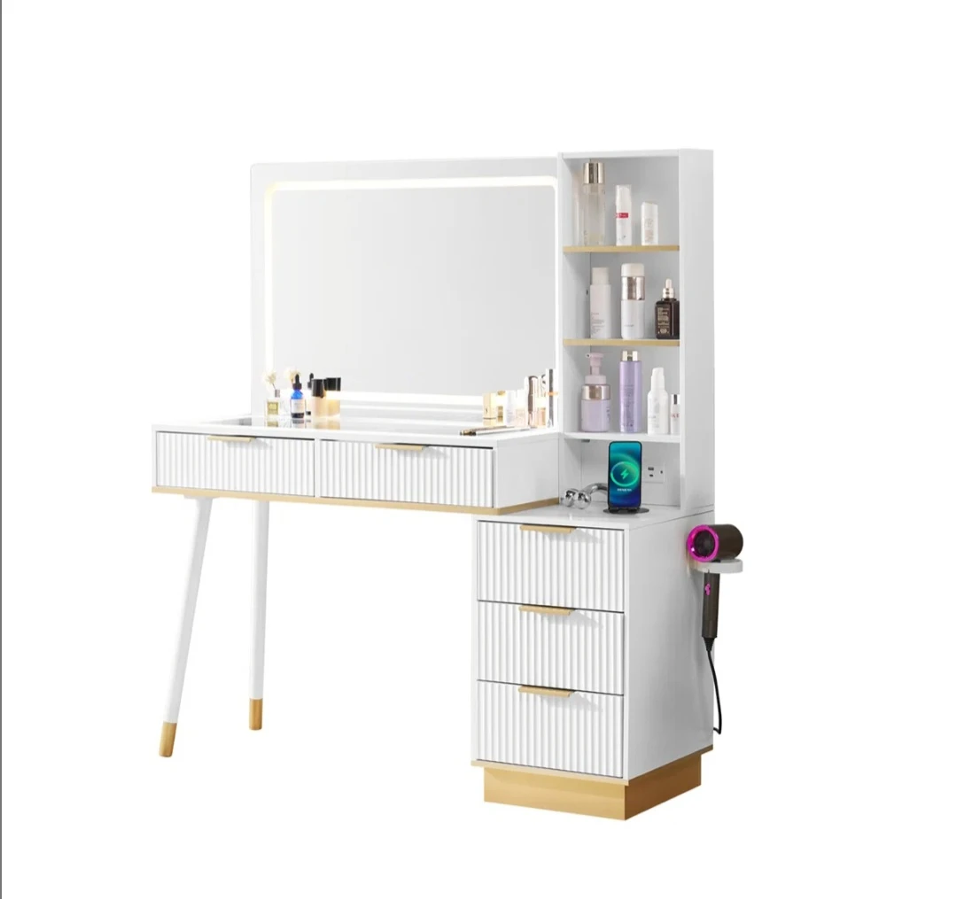 Vanity Desk with Lighted Mirror - photo 4