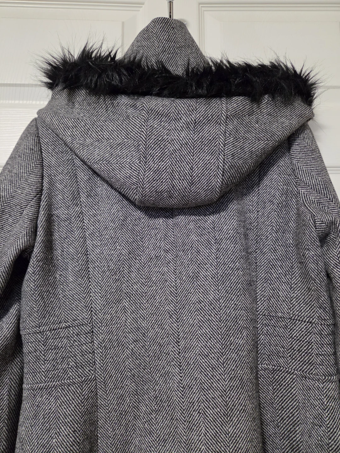 Ricki's Herringbone Coat with Faux Fur Hood - photo 4