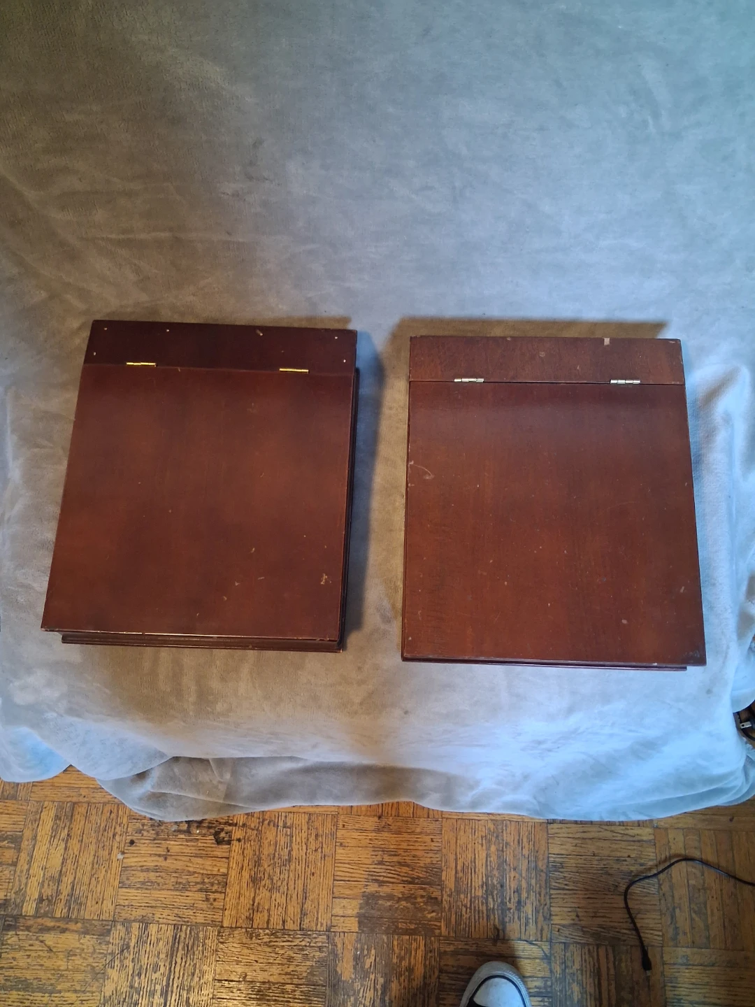 Set of Two Wooden Hinged Storage Boxes - photo 2