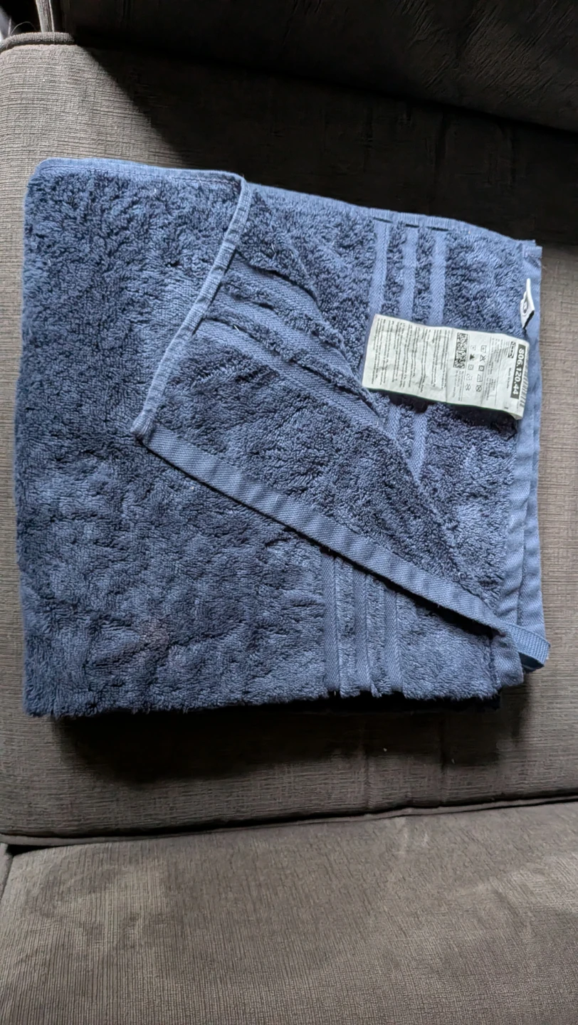 IKEA BROKGLIM Bath Towel Dark Blue - photo 2