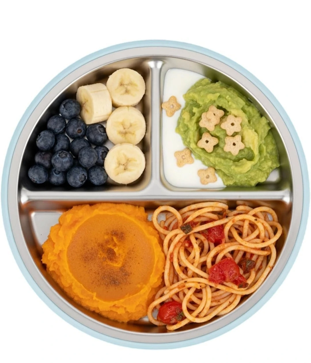3- PandaEar Stainless Suction Plates for Baby & Toddler w/Lids - photo 3