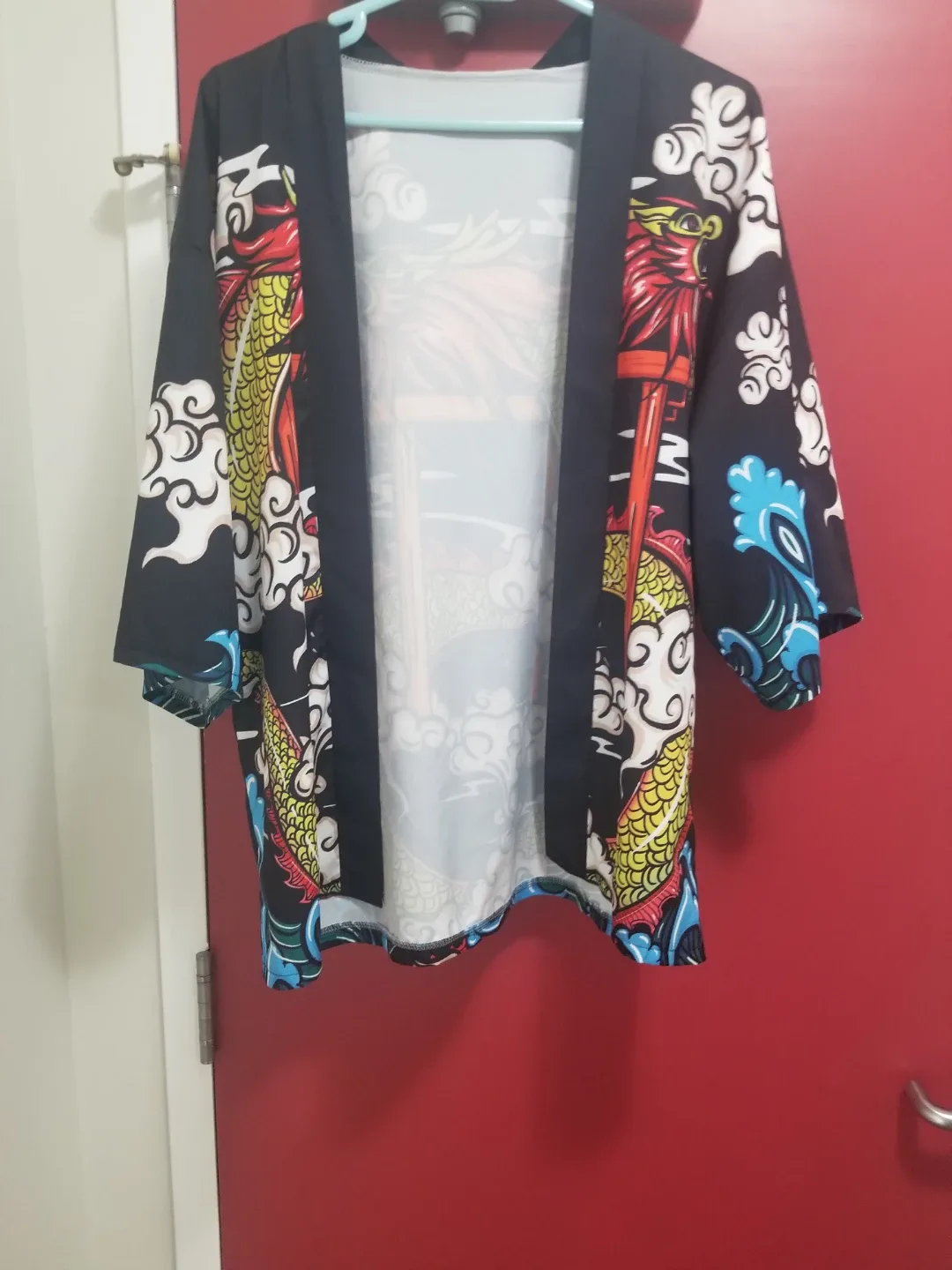 Dragon Print Kimono Cardigan