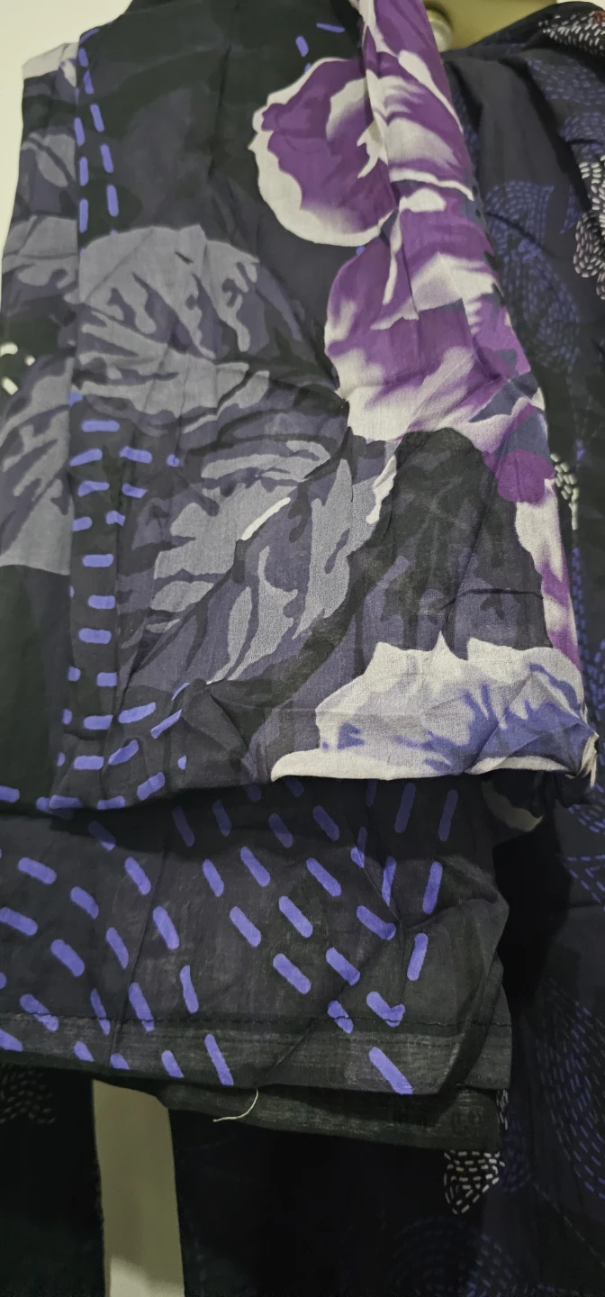 Floral pattern long shirt, size small - photo 3