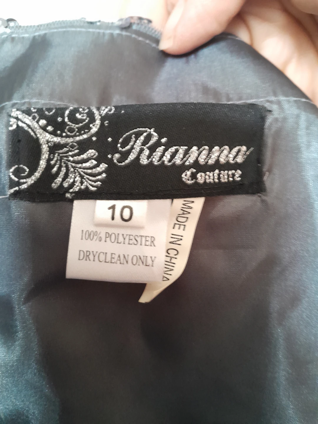 Rianna Couture Strapless Dress Size 10 - photo 4