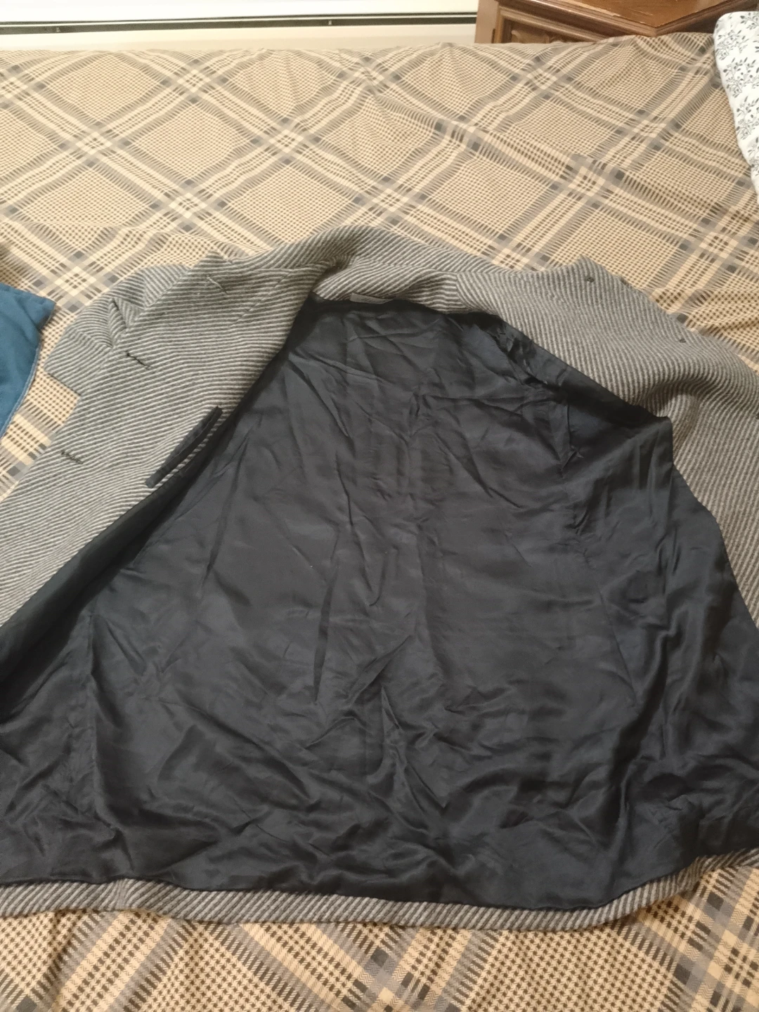 Mimi Original Grey Striped Coat - photo 2
