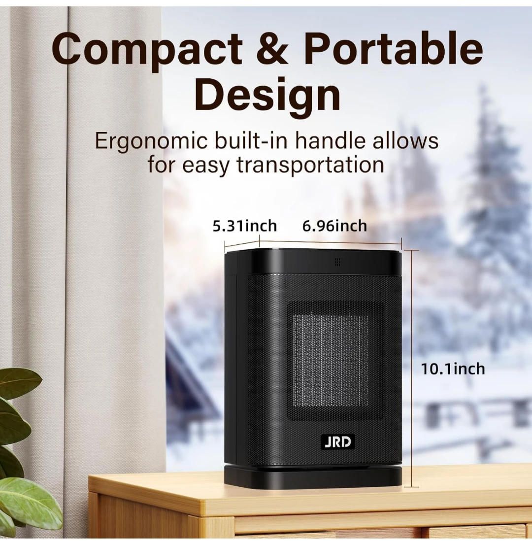 JRD Portable PTC Ceramic Space Heater - photo 2