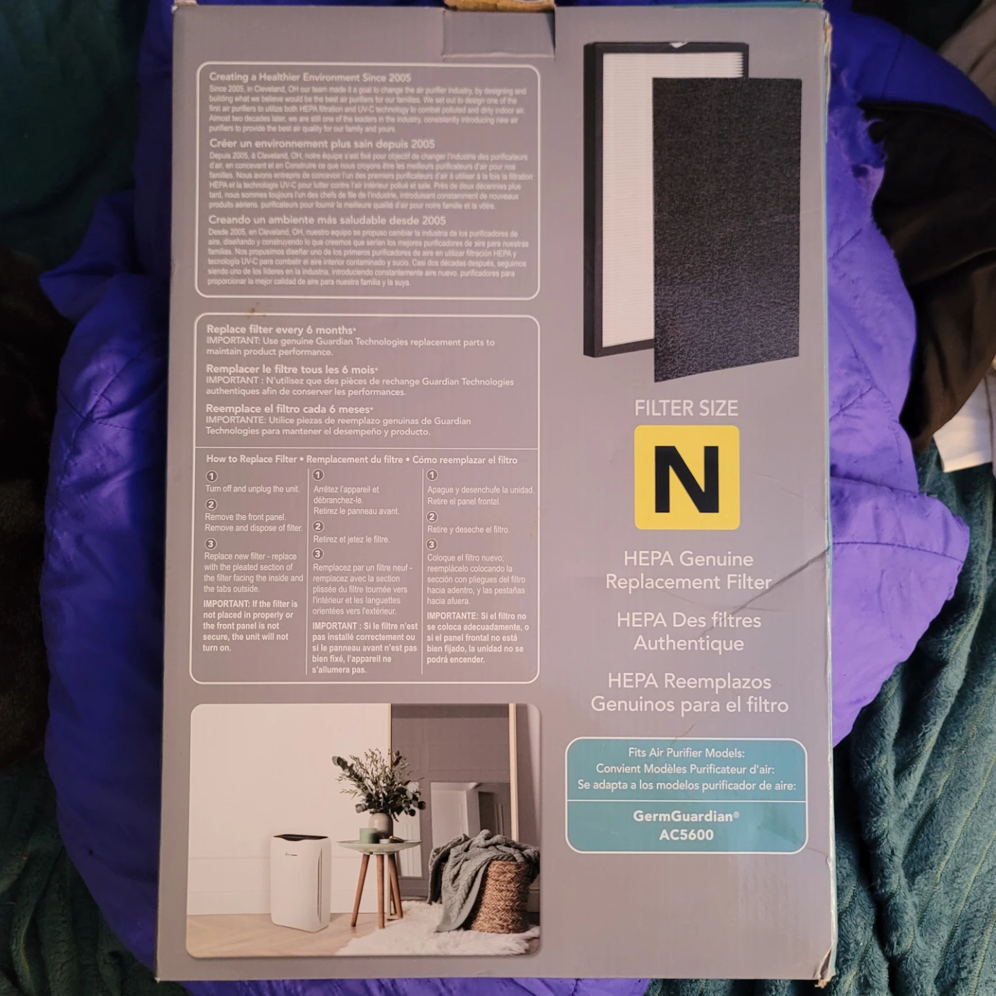 Germ Guardian size N Hepa filter - photo 2