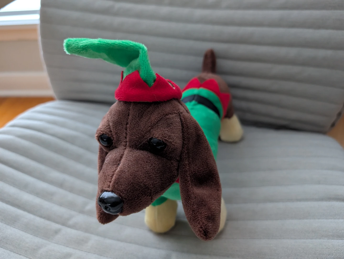 Excellent condition Christmas stuffed dog toy