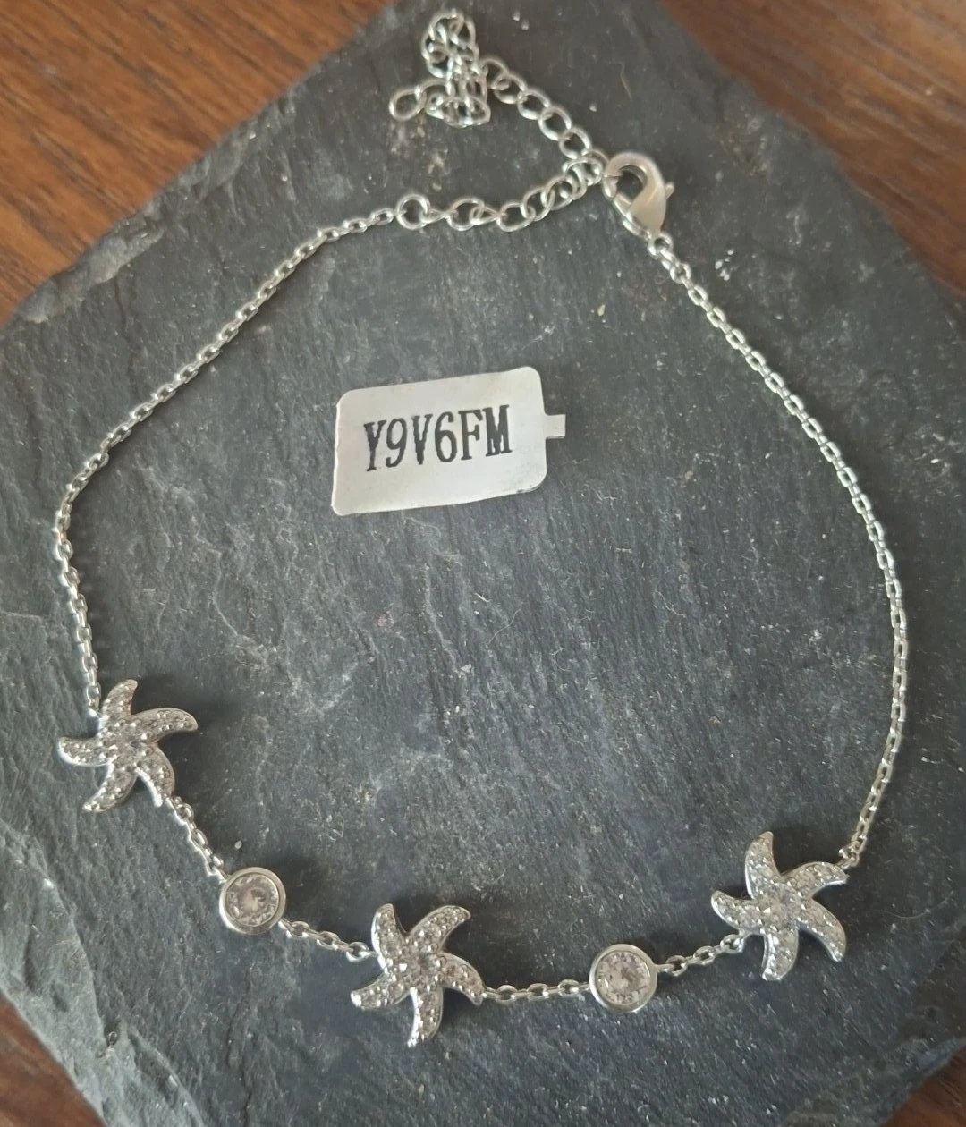 Silver Starfish Anklet - photo 2