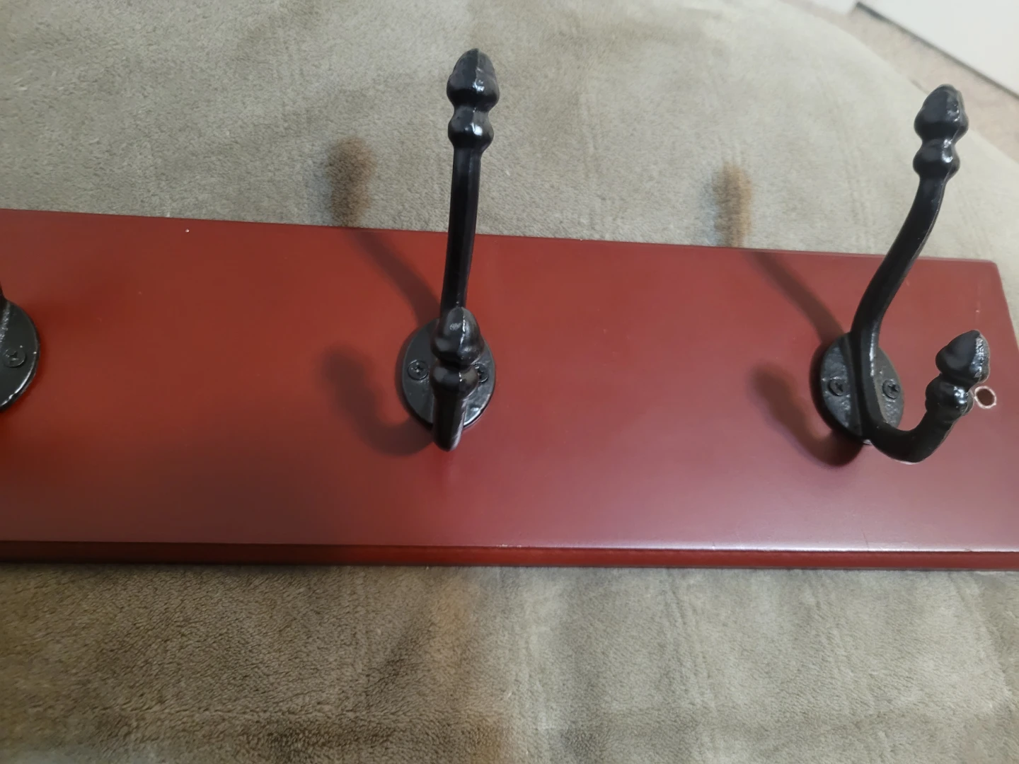 Wooden Wall Hook Rack with 4 Hooks - photo 3