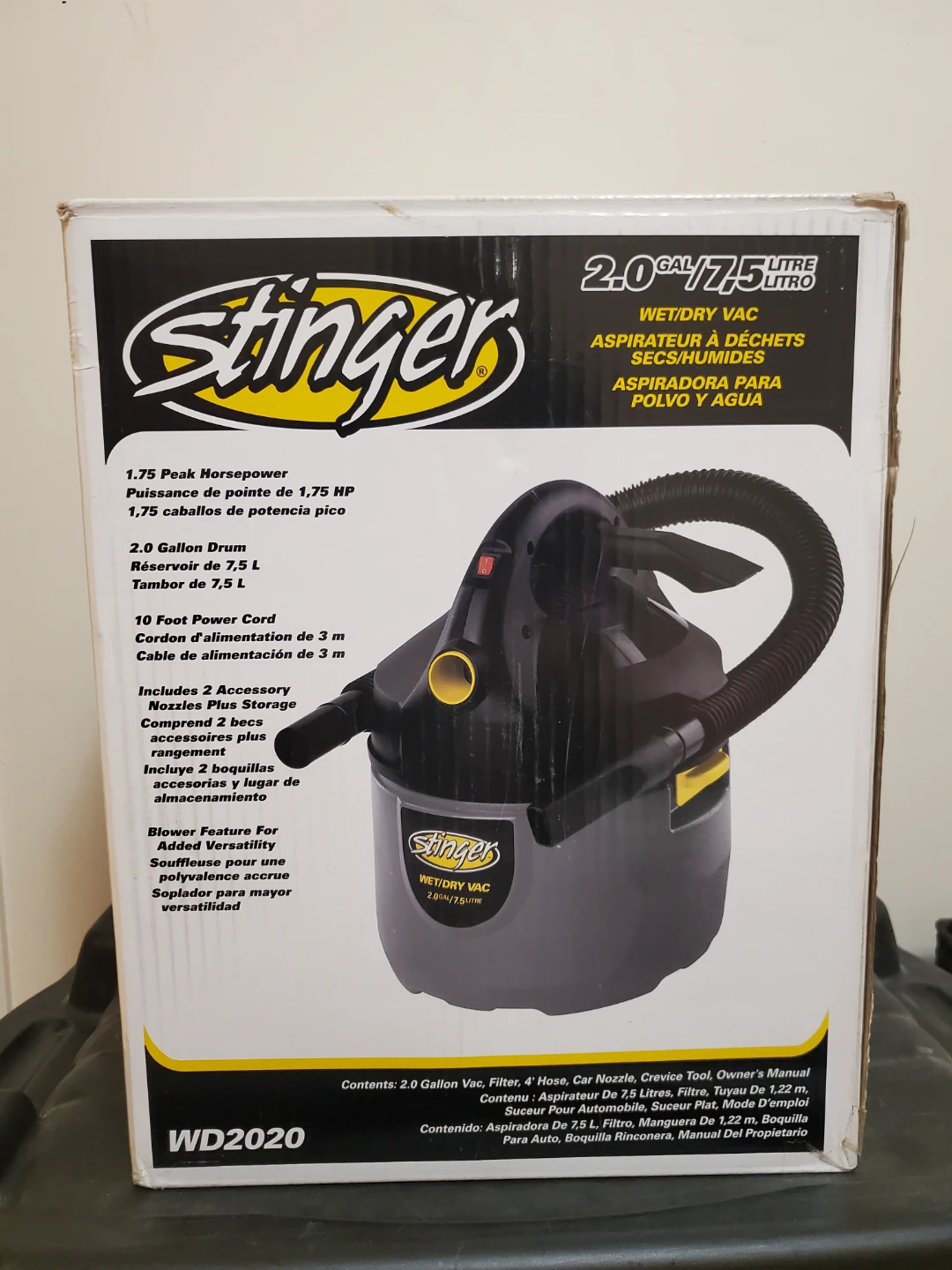 Stinger 2.0 Gallon Wet/Dry Vac