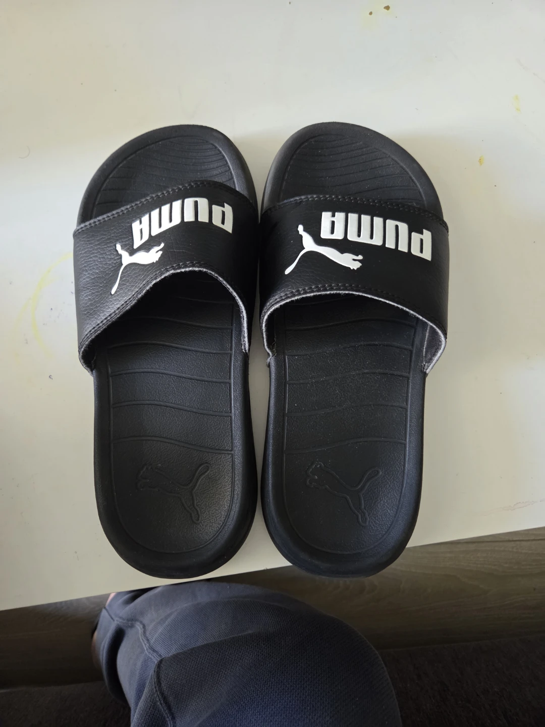 Puma Black Slides