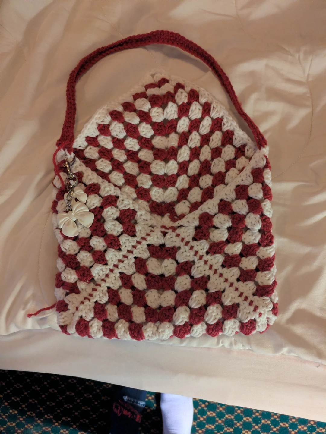 Handmade Crochet Shoulder Bag - photo 2