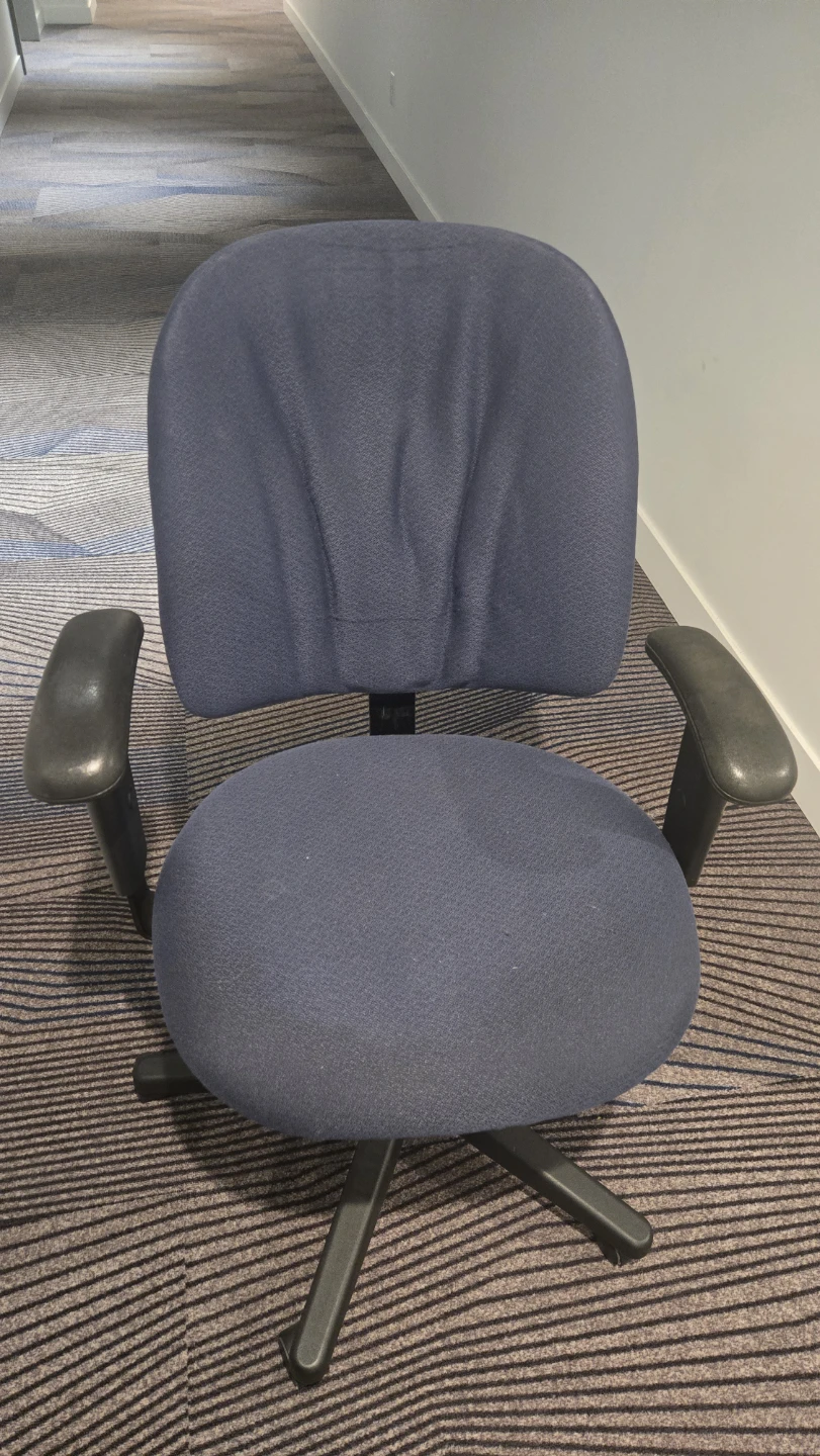 Blue Fabric Office Task Chair