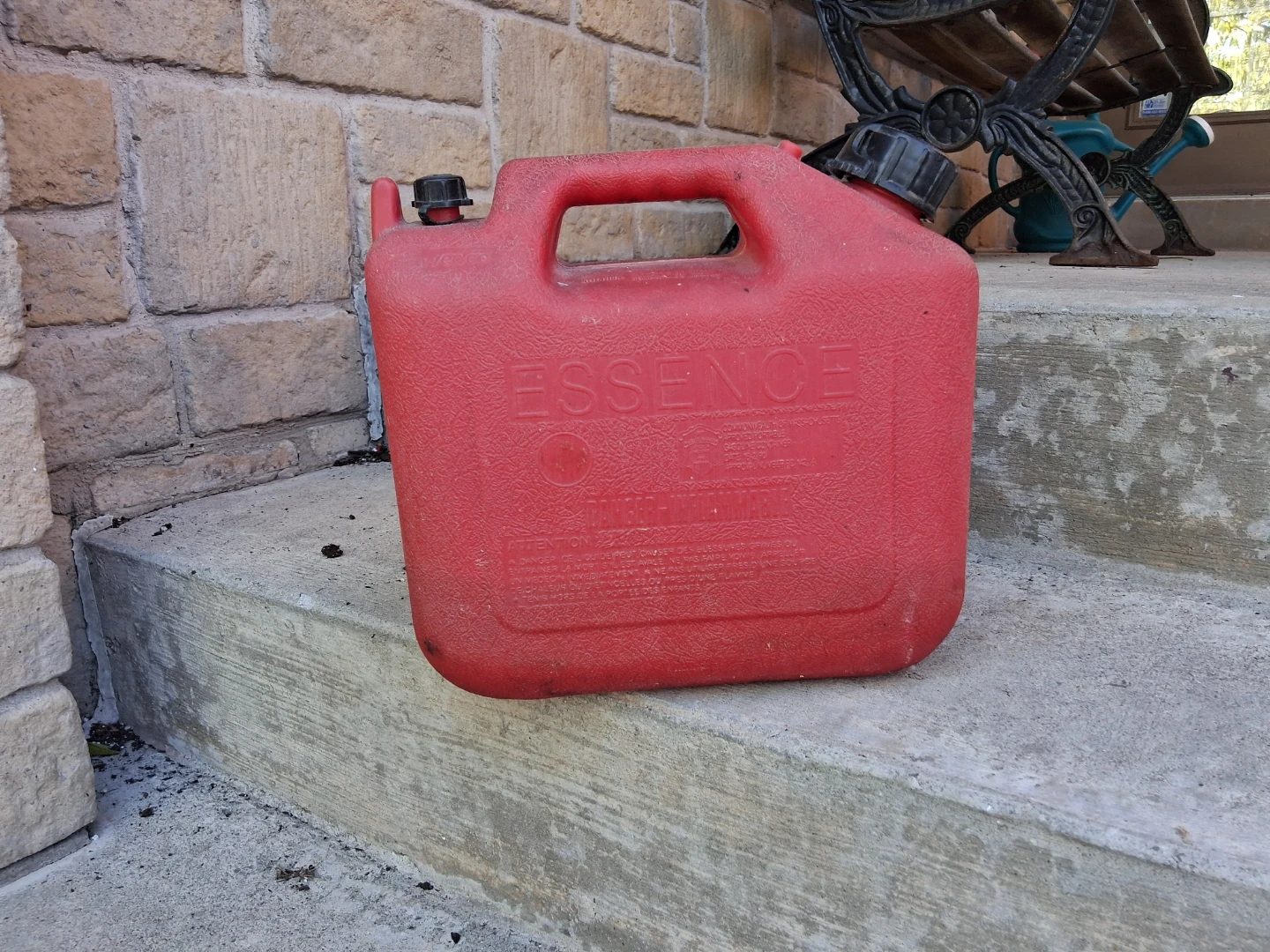 Wedco Red Plastic Fuel Container