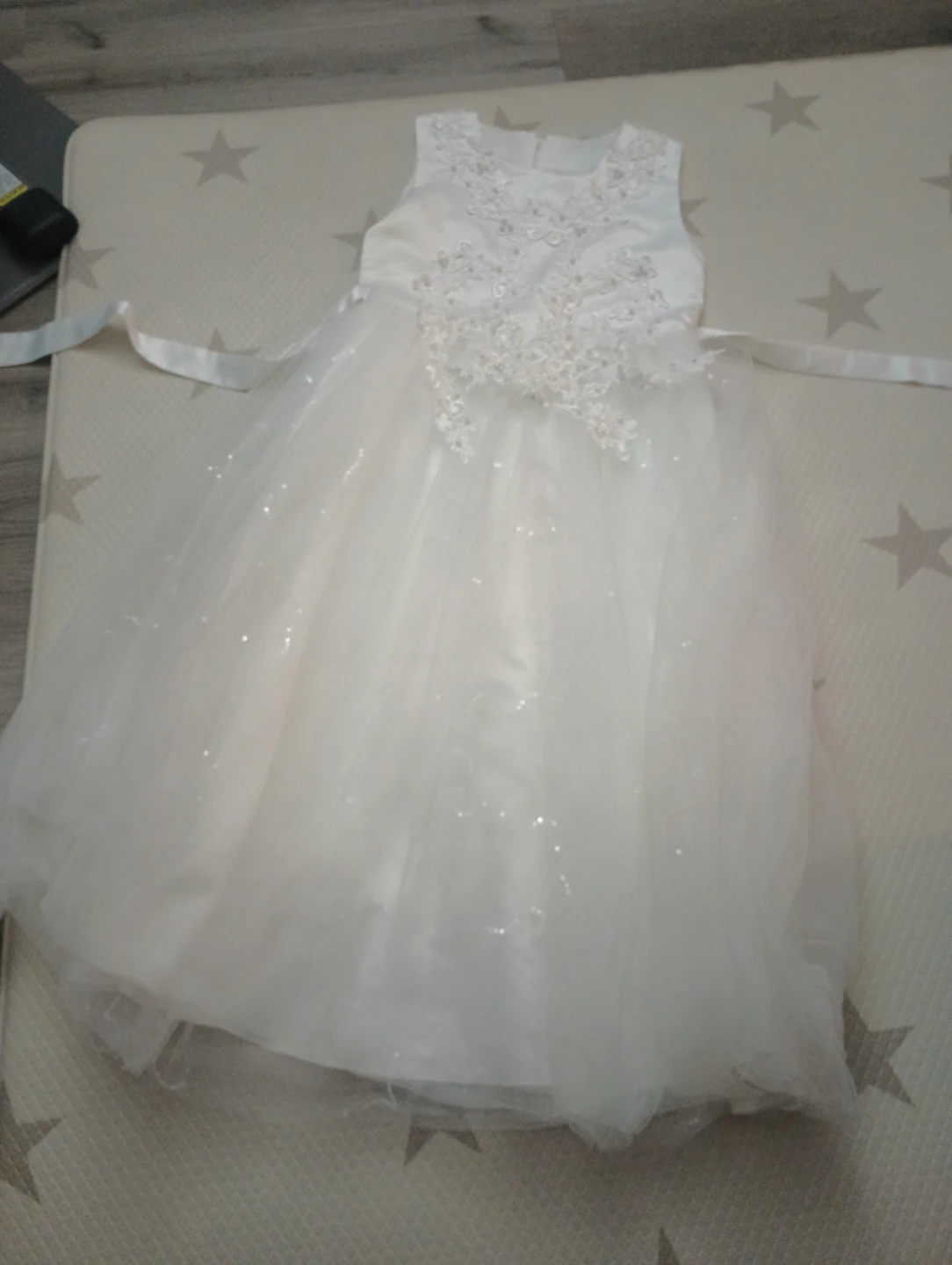 White Floral Lace Occasion Dress