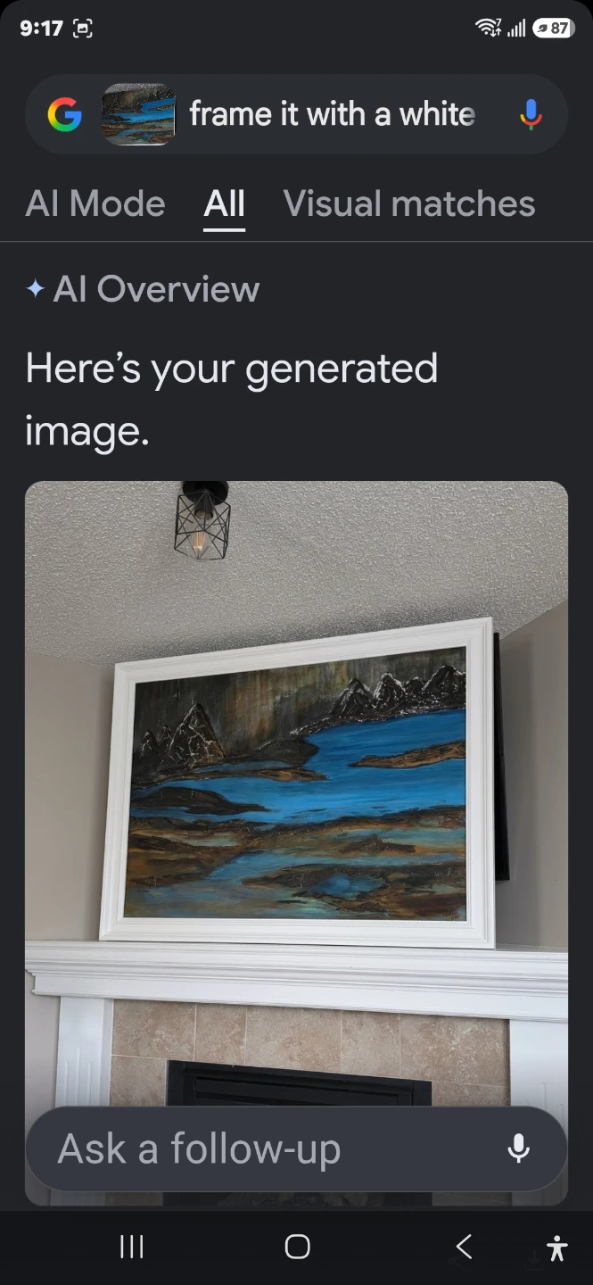 Large landscape canvas painting - photo 2