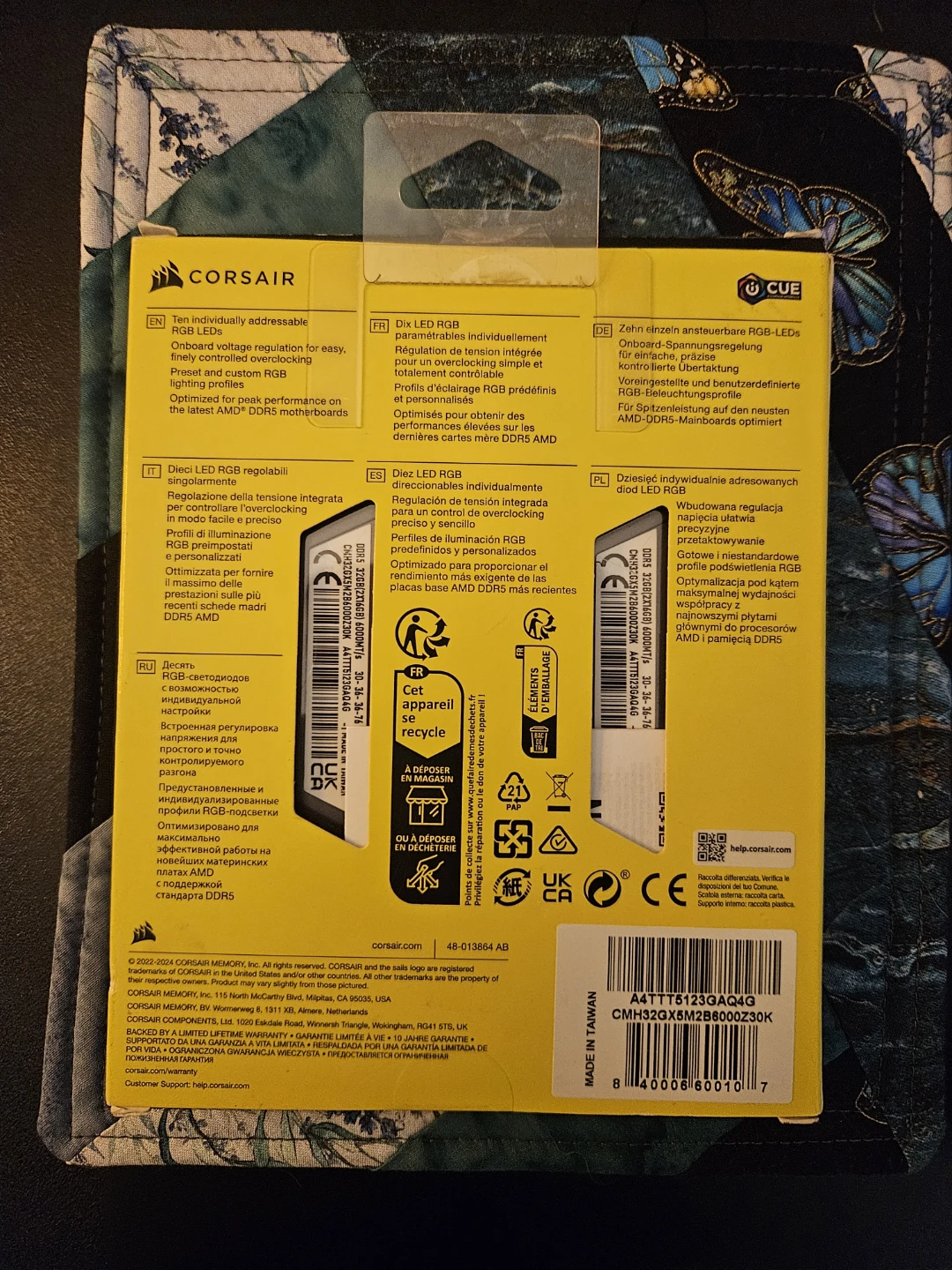 Corsair Vengeance RGB DDR5 32GB 6000MHz Memory for AMD - photo 2