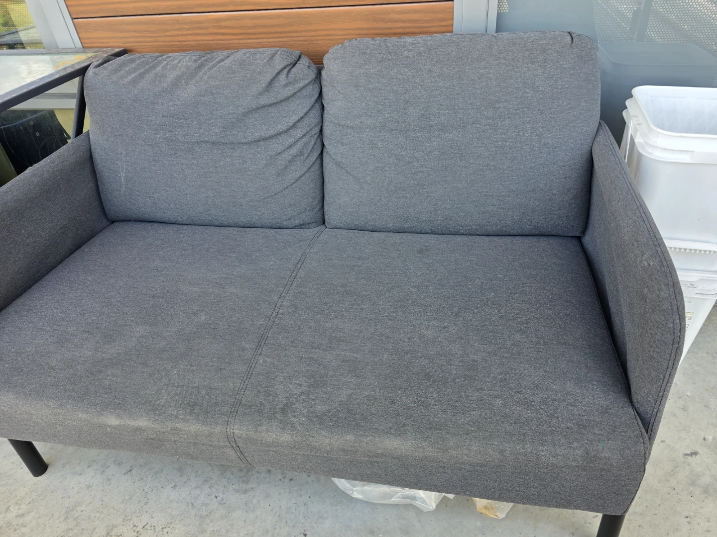 Dark Grey Two-Seater Sofa - photo 3