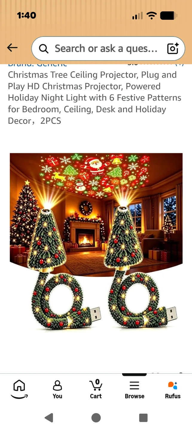 Christmas tree ceiling projectors  brand new CASH ONLY AS IS - photo 3
