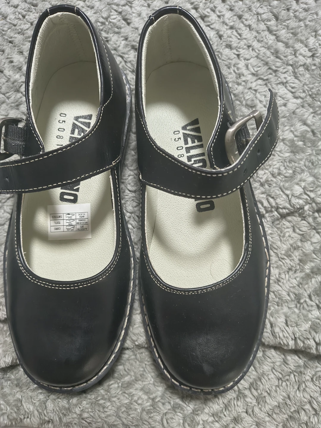 Vellocino Black Mary Jane Shoes