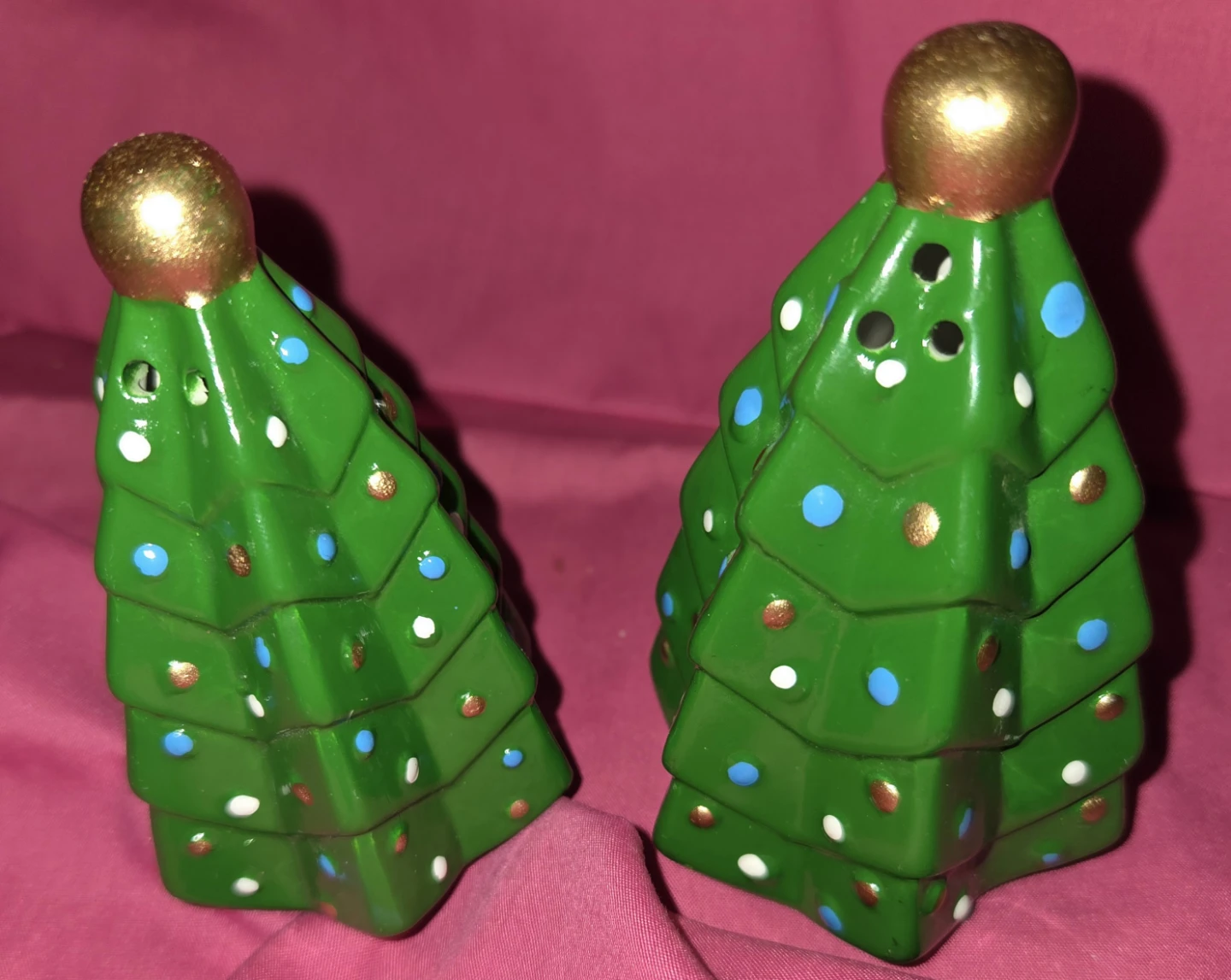 Christmas Tree Salt and Pepper Shakers
