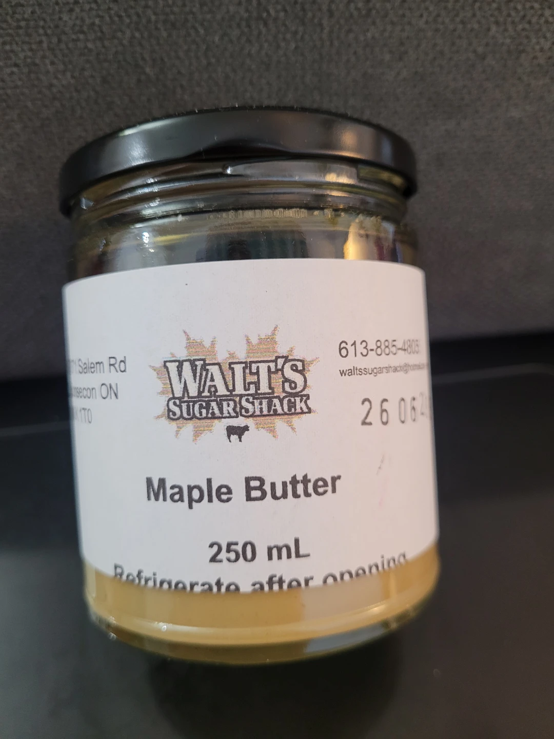 Walt's Sugar Shack Maple Butter 250mL