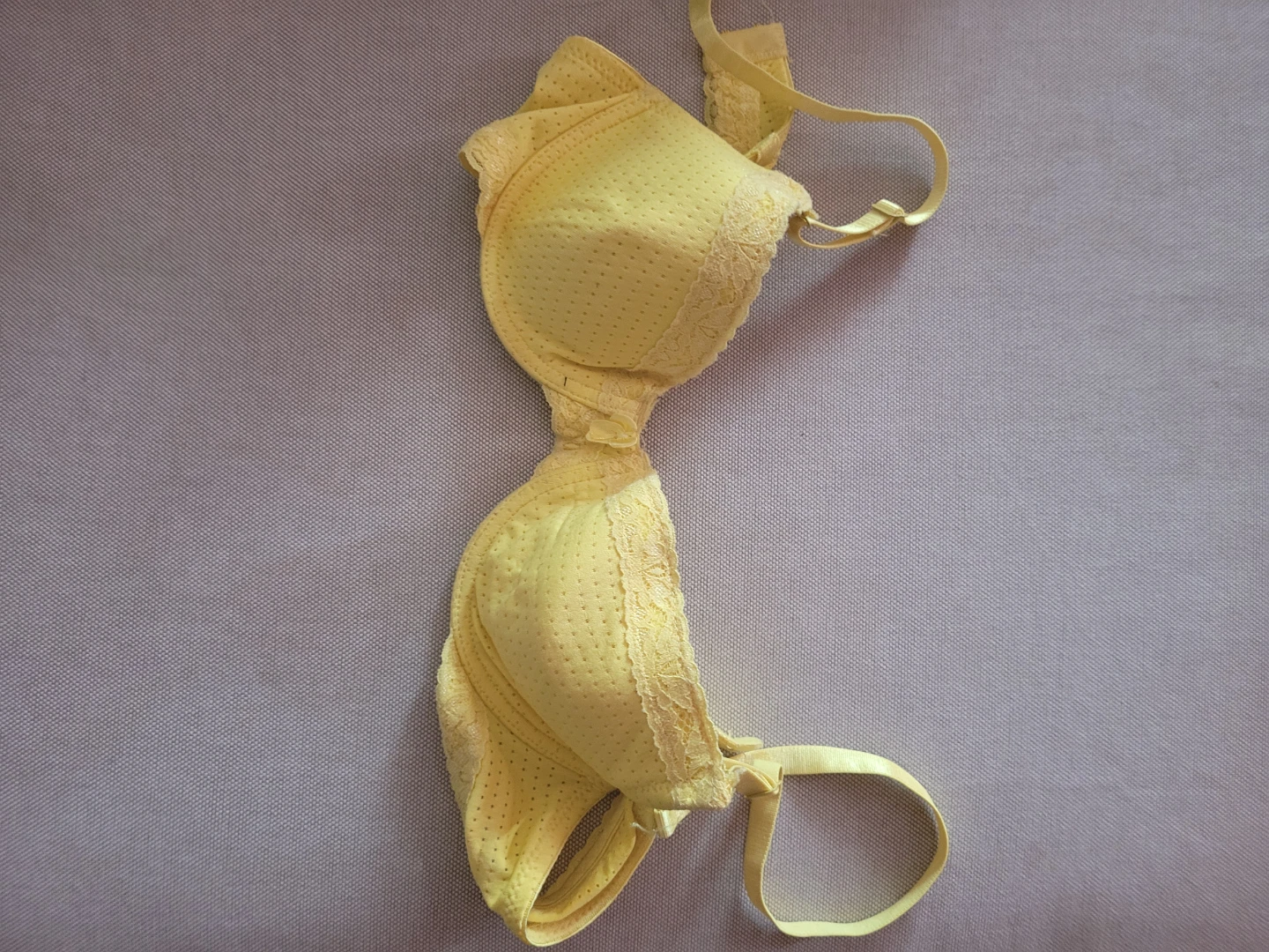 Yellow Lace Bra