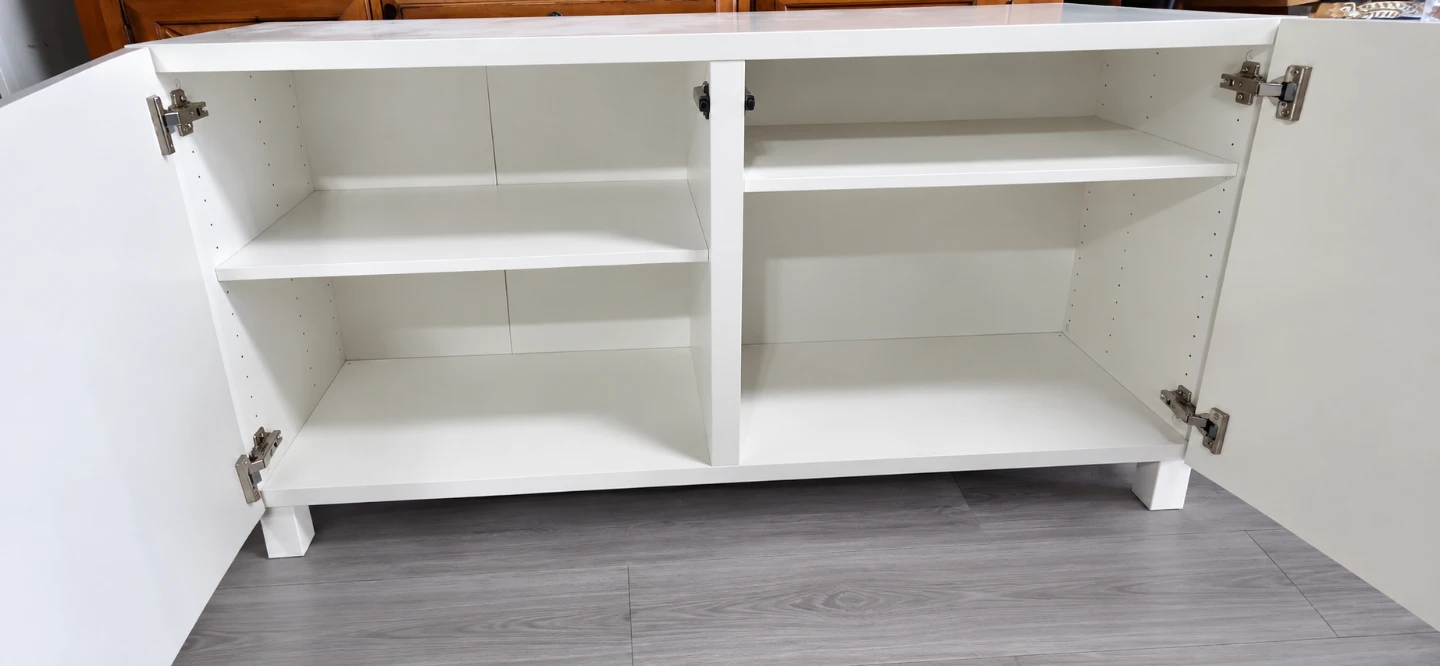 White Two-Door Cabinet - photo 5