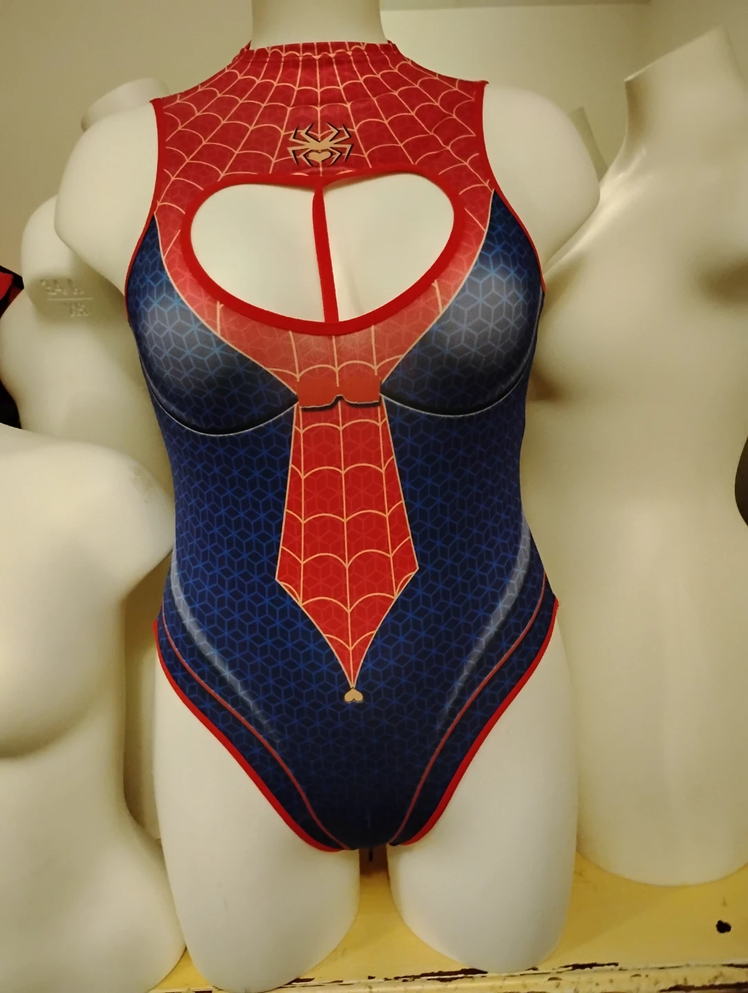 Spider-Woman Print Bodysuit